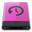 Pink Time Machine B Icon 128x128 png